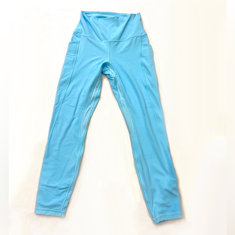 lululemon athletica high rise bright blue leggings